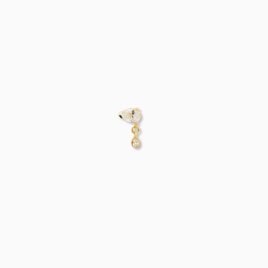 Side Pear Barbell Stud