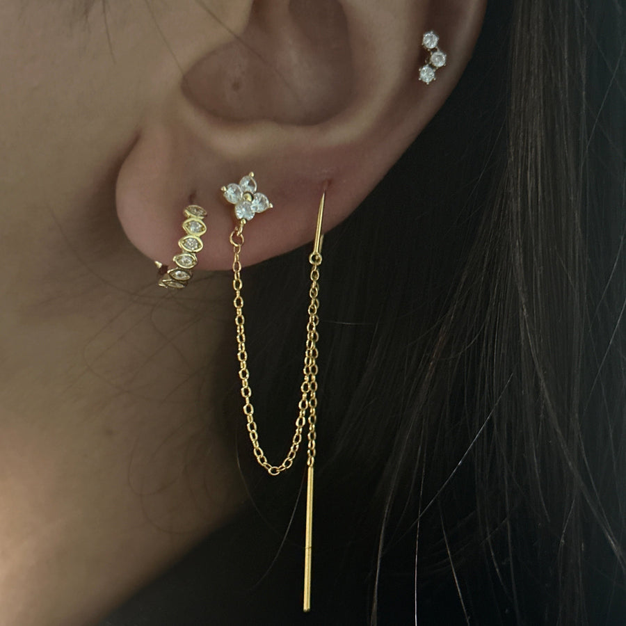 Flower Thread Earring