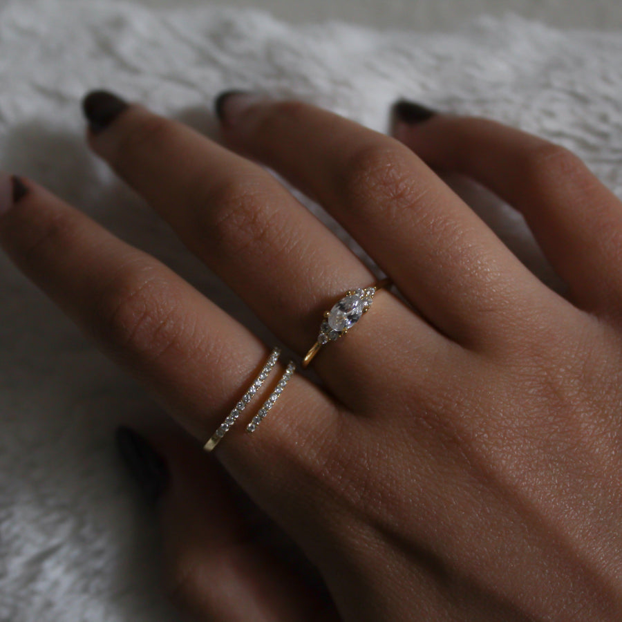 Cluster Stone Ring