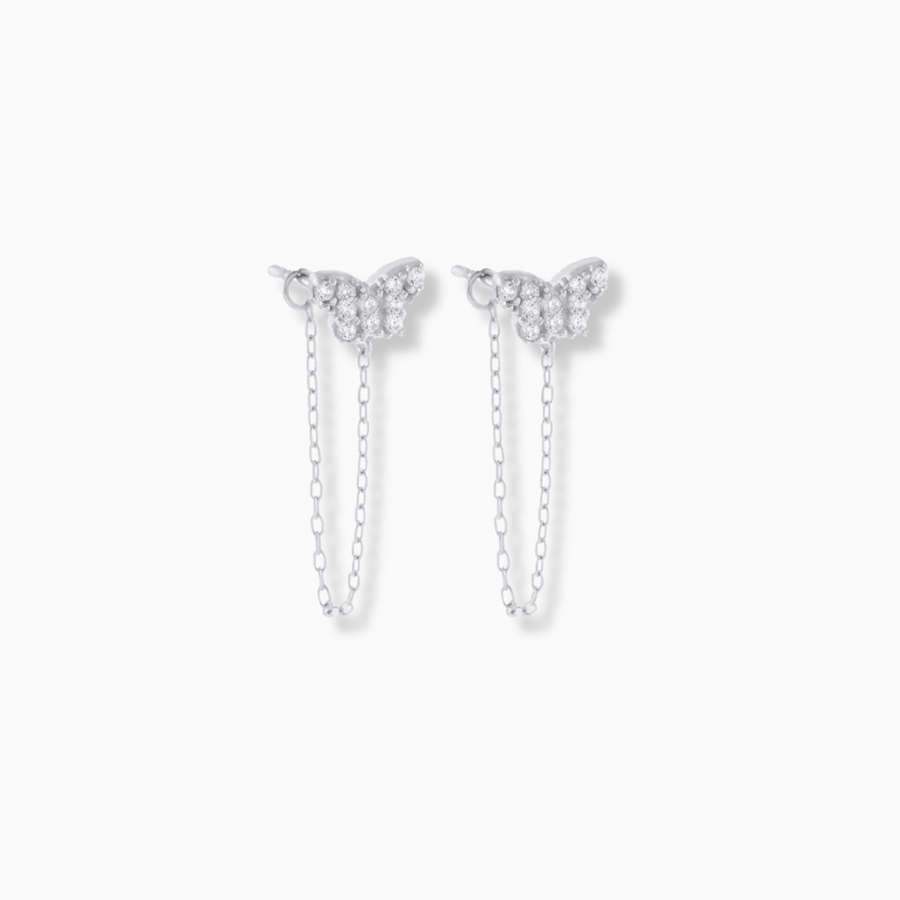 Butterfly Chain Earrings