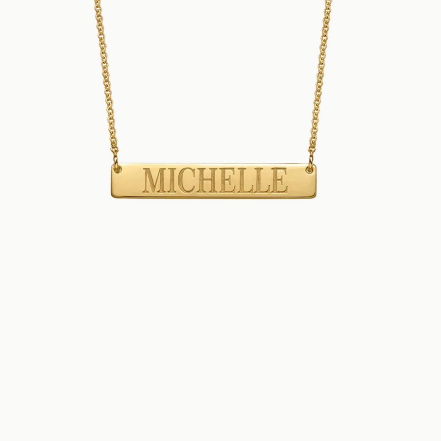 Personalized Bar Name Necklace