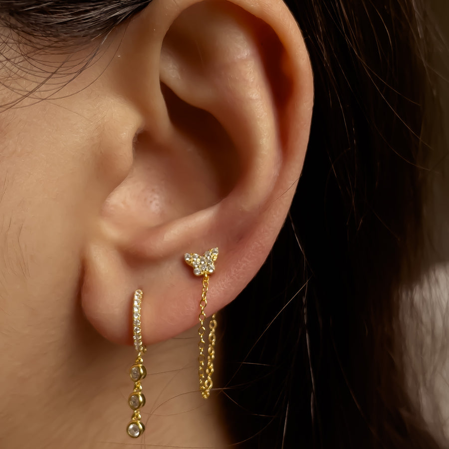 Butterfly Chain Earrings